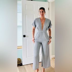Skyler’s Madison plunge neckline jumpsuit